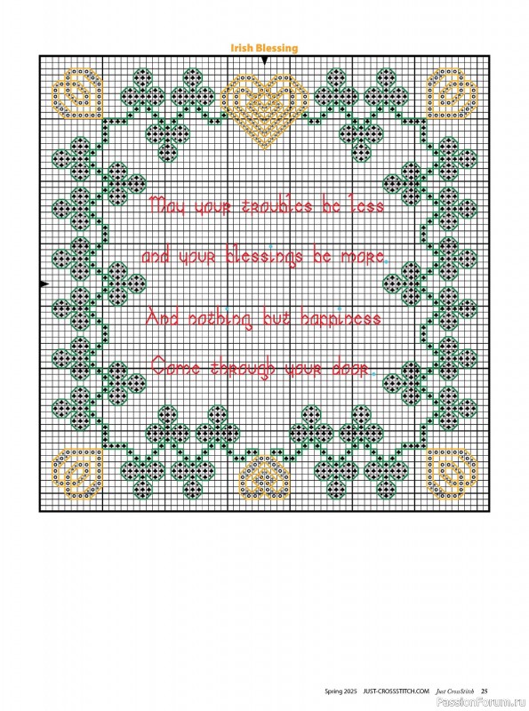 Коллекция вышивки в журнале «Just CrossStitch - Spring 2025»