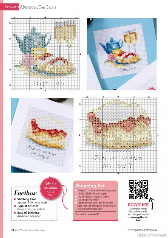 Коллекция вышивки в журнале «The World of Cross Stitching №362 2025»
