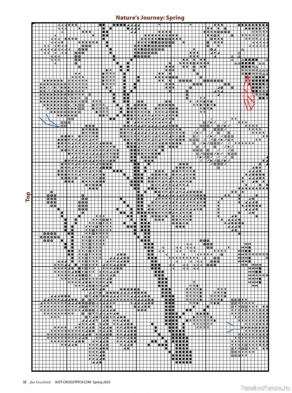 Коллекция вышивки в журнале «Just CrossStitch - Spring 2025»