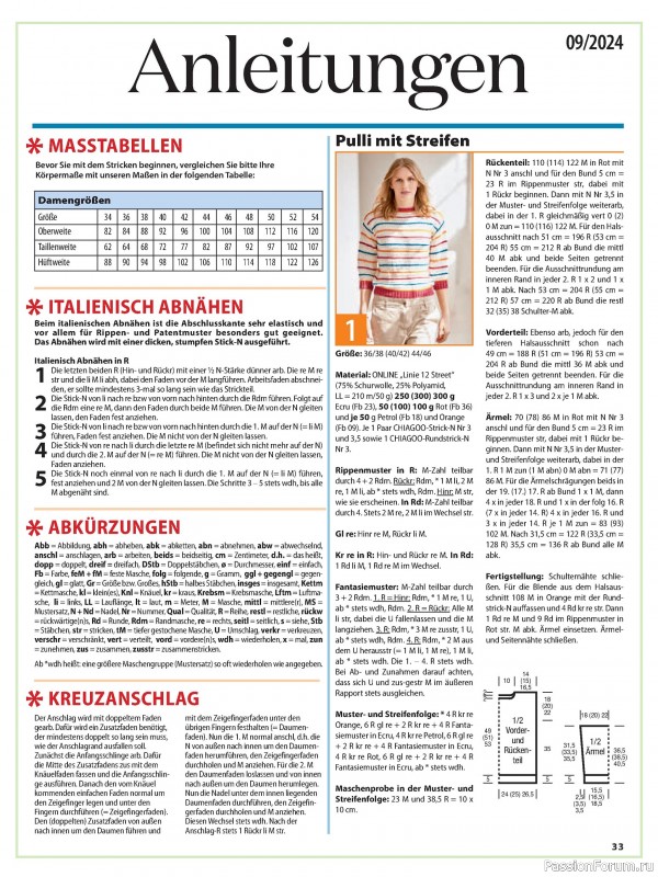 Вязаные модели в журнале «Sabrina German №9 2024»