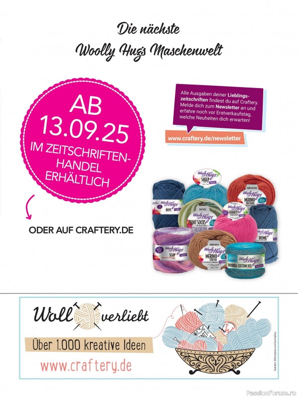 Вязаные проекты в журнале «Woolly Hugs Maschenwelt №4 2025»