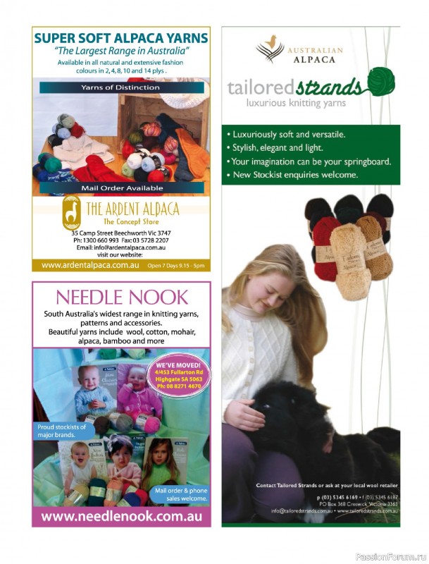 Вязаные модели спицами в журнале «Australian Knitting Vol. 17 №2 2025»