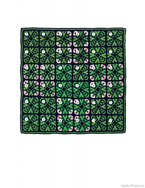 Вязаные проекты в книге «Crochet Squares». Продолжение