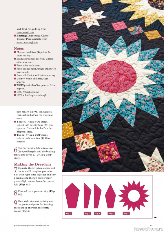 Коллекция проектов для рукодельниц в журнале «Todays Quilter №129 2025»