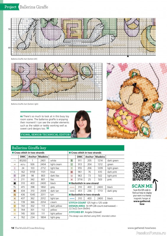 Коллекция вышивки в журнале «The World of Cross Stitching №361 2025»