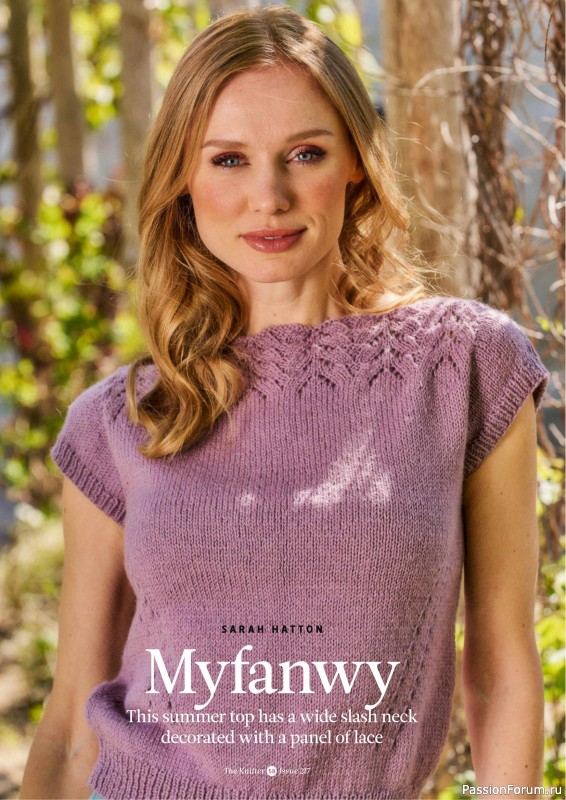 Вязаные проекты спицами в журнале «The Knitter №217 2025»