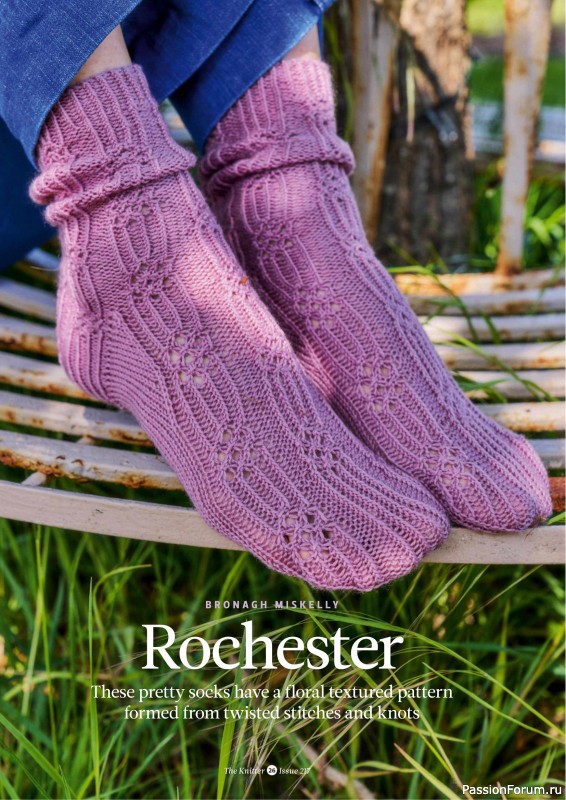 Вязаные проекты спицами в журнале «The Knitter №217 2025»