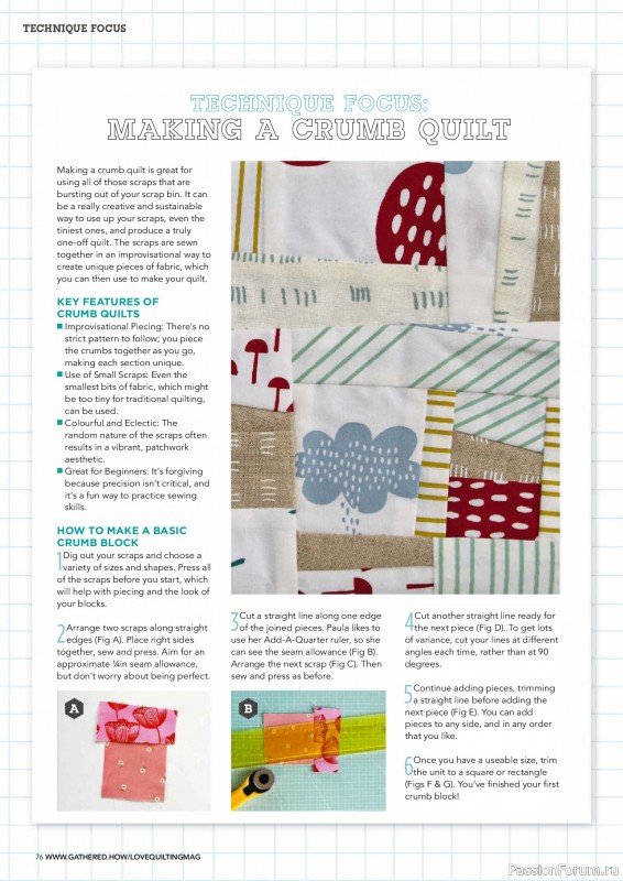 Коллекция проектов для рукодельниц в журнале «Love Patchwork & Quilting №145 2024»