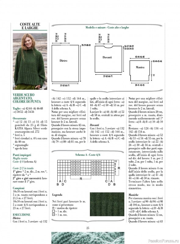 Вязаные модели в журнале «Piu Maglia №45 2025»