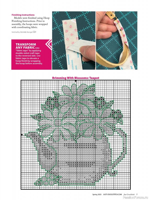 Коллекция вышивки в журнале «Just CrossStitch - Spring 2025»