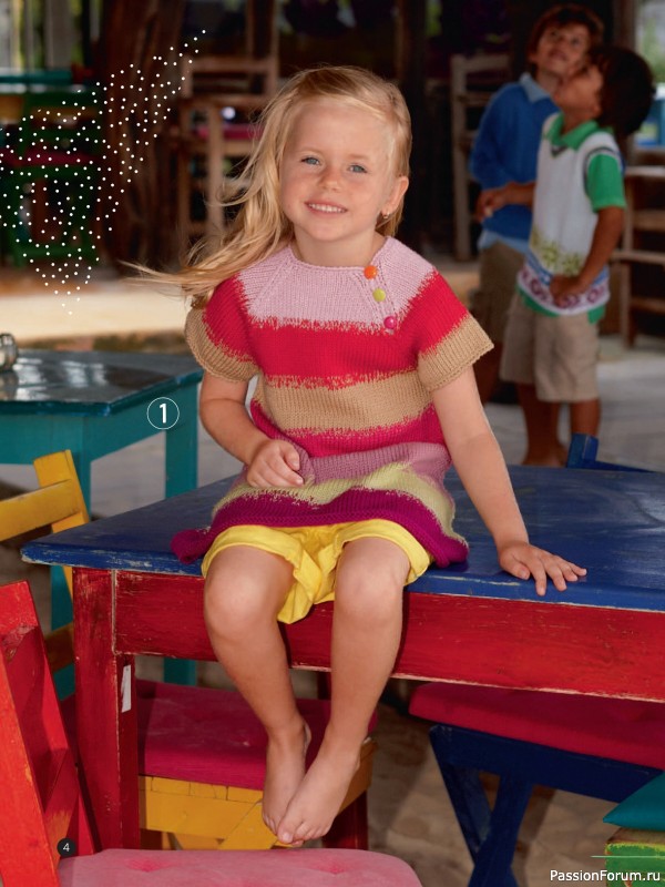 Вязаные модели для детей в журнале «Kinder Maschenmode №2 2025»