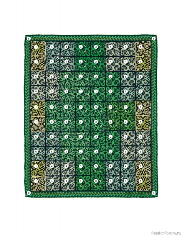 Вязаные проекты в книге «Crochet Squares». Продолжение