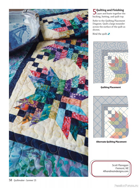 Коллекция проектов для рукодельниц в журнале «Quiltmaker №221 2025»