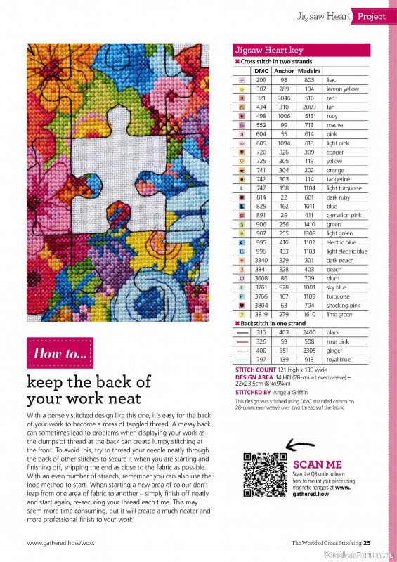 Коллекция вышивки в журнале «The World of Cross Stitching №359 2025»