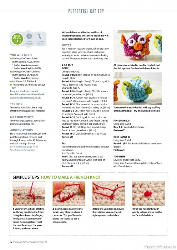Вязаные проекты крючком в журнале «Simply Crochet №148 2024»