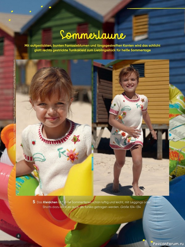 Вязаные модели для детей в журнале «Kinder Maschenmode №2 2025»