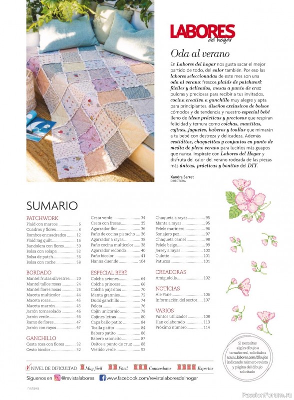 Коллекция проектов для рукодельниц в журнале «Labores del hogar №762 2023»
