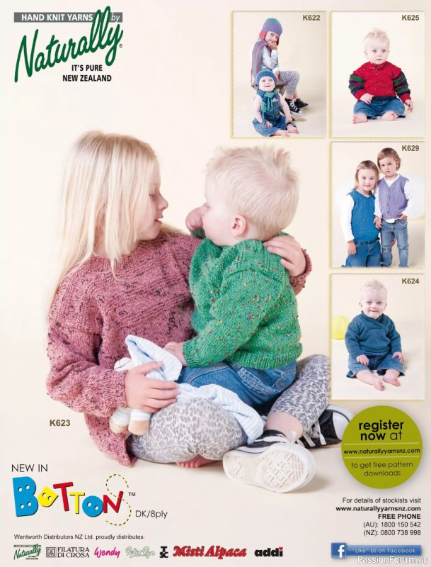 Вязаные модели для детей в журнале «Knitting Baby & Beyond №6 2025»