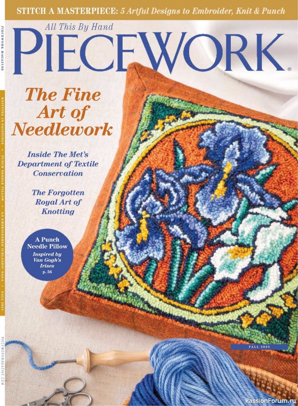 Коллекция проектов для рукодельниц в журнале &laquo;PieceWork - Fall 2025&raquo;