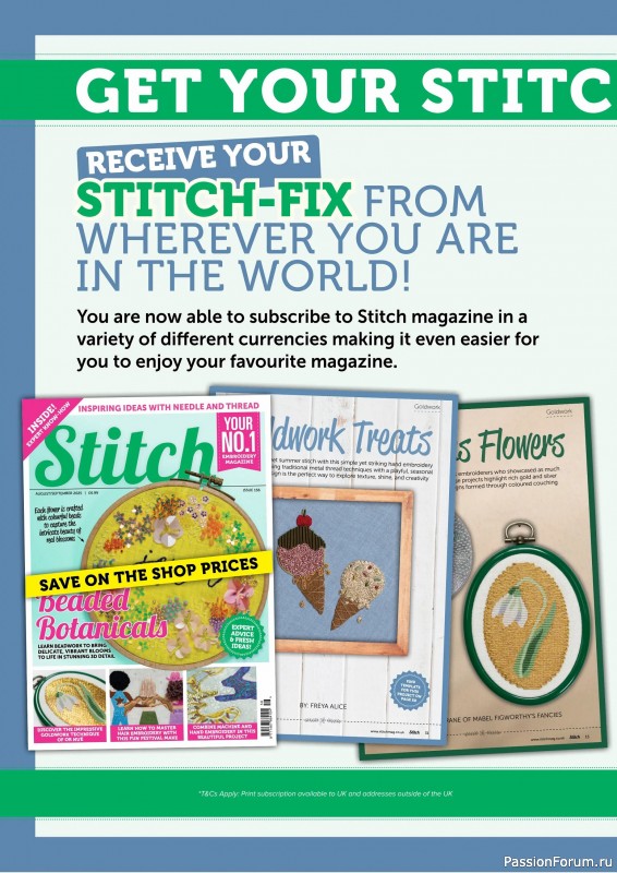 Коллекция проектов для рукодельниц в журнале «Stitch Magazine №156 2025»