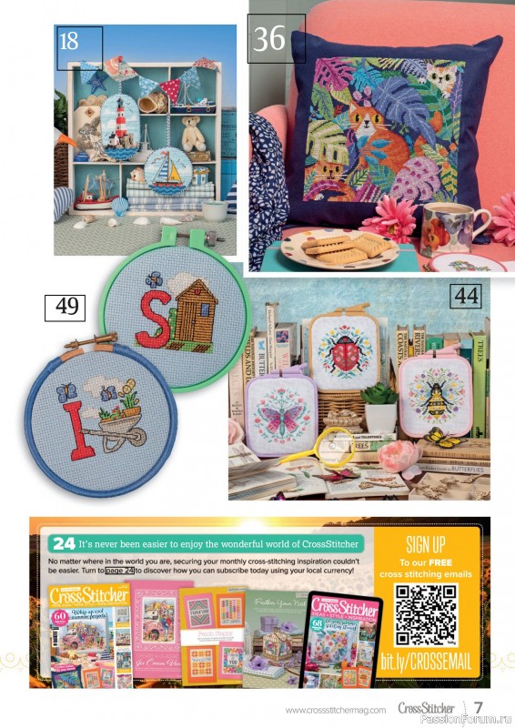 Коллекция вышивки в журнале «CrossStitcher №425 2025»