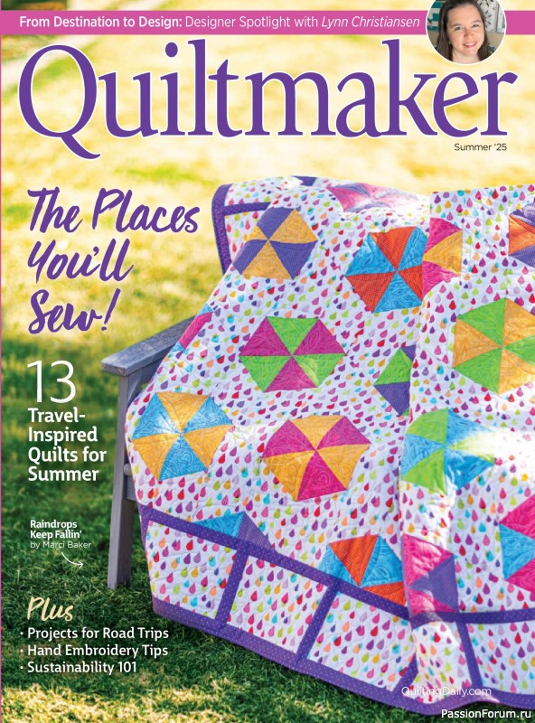 Коллекция проектов для рукодельниц в журнале «Quiltmaker №221 2025»