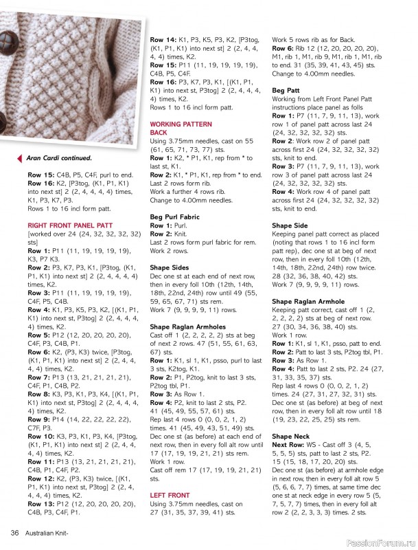 Вязаные модели спицами в журнале «Australian Knitting Vol. 17 №2 2025»