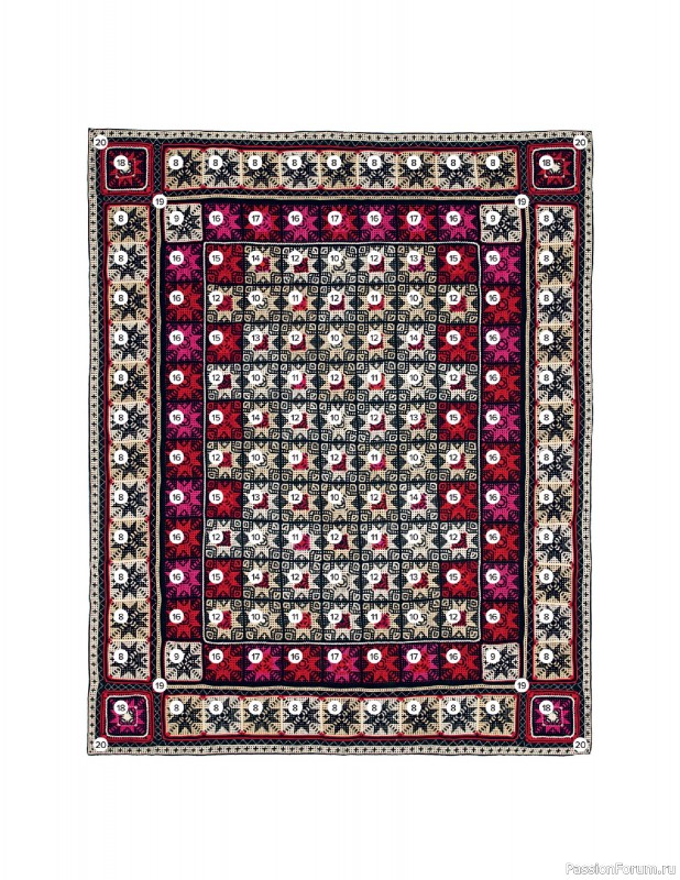Вязаные проекты в книге «Crochet Squares». Продолжение