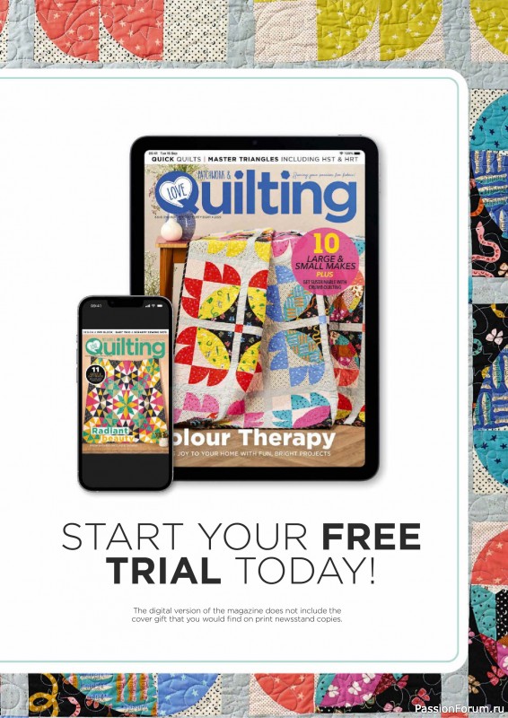 Коллекция проектов для рукодельниц в журнале «Love Patchwork & Quilting №145 2024»