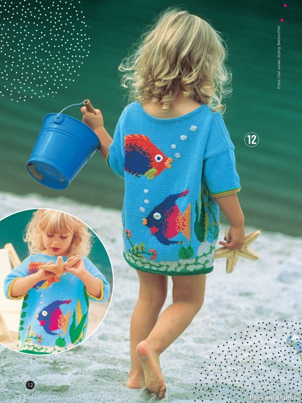 Вязаные модели для детей в журнале «Kinder Maschenmode №2 2025»
