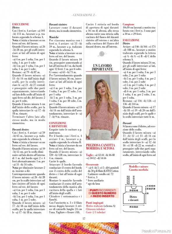 Вязаные модели в журнале «Piu Maglia №47 2025»