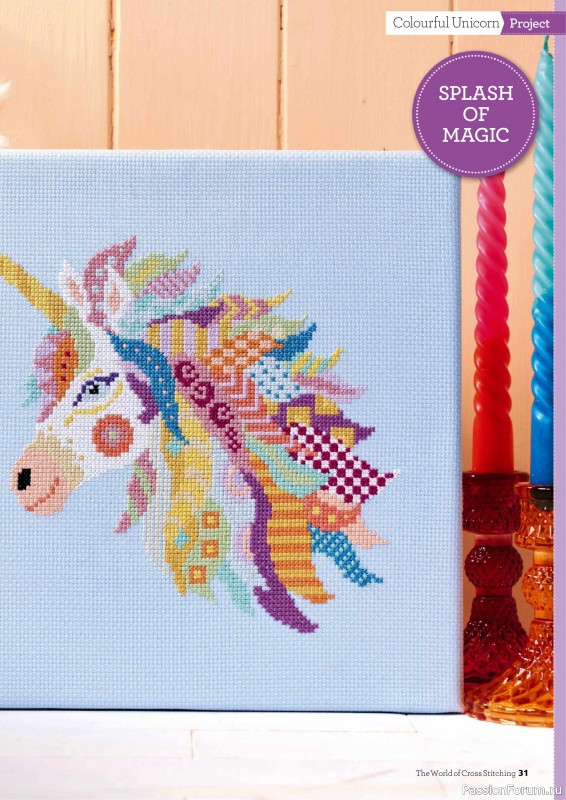 Коллекция вышивки в журнале «The World of Cross Stitching №361 2025»
