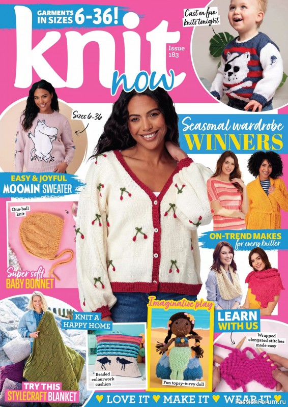 Вязаные проекты в журнале «Knit Now №183 2025»