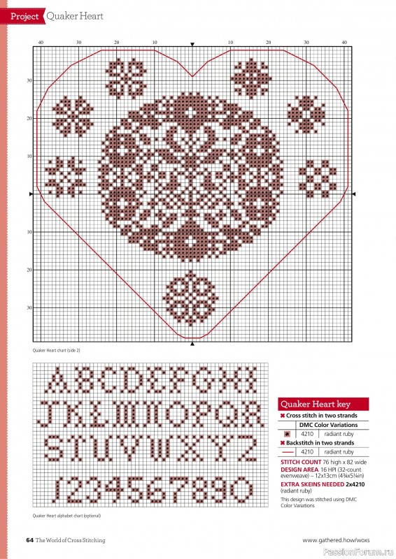 Коллекция вышивки в журнале «The World of Cross Stitching №361 2025»
