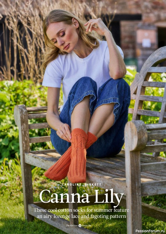 Вязаные проекты спицами в журнале «The Knitter №216 2025»