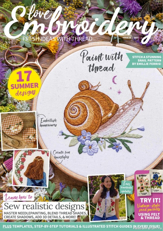 Коллекция вышивки в журнале &laquo;Love Embroidery №68 2025&raquo;