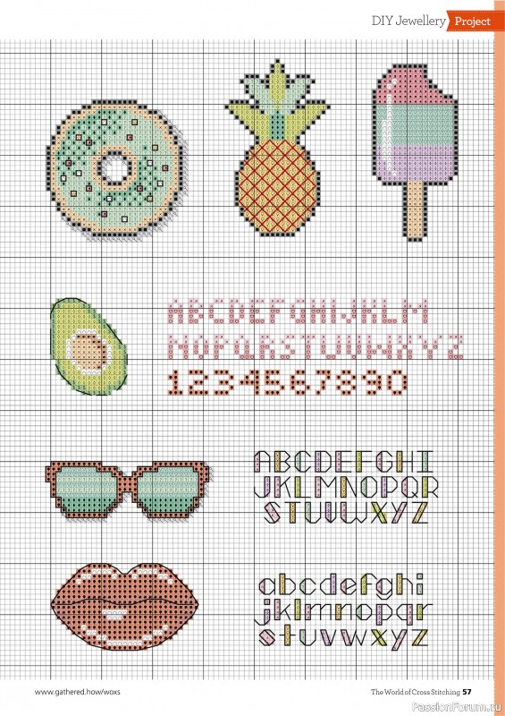 Коллекция вышивки в журнале «The World of Cross Stitching №362 2025»