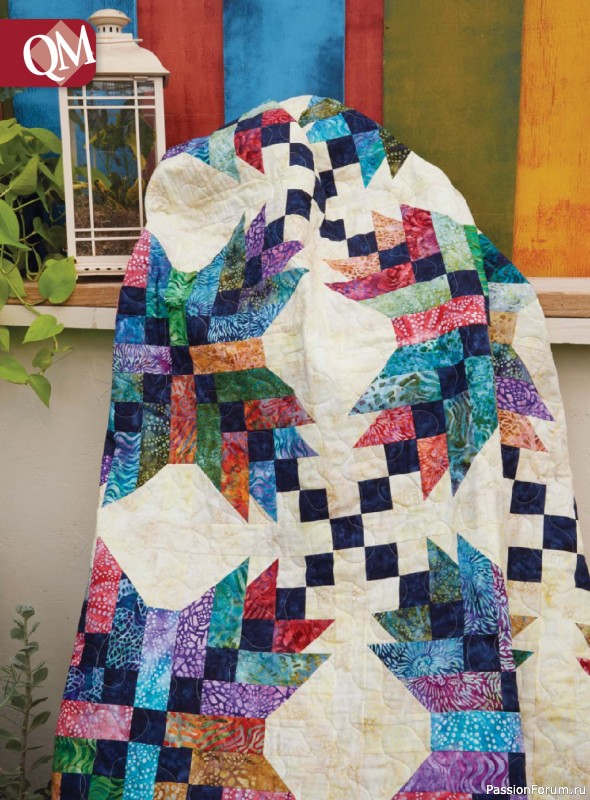 Коллекция проектов для рукодельниц в журнале «Quiltmaker №221 2025»
