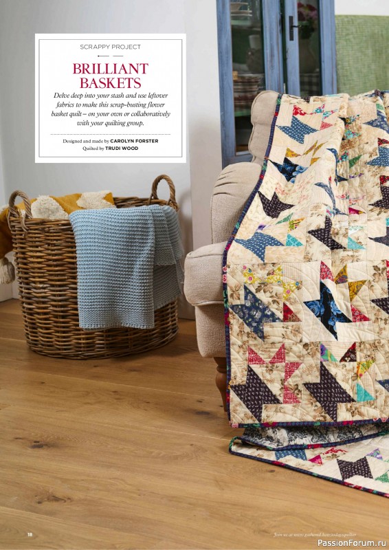 Коллекция проектов для рукодельниц в журнале «Todays Quilter №129 2025»
