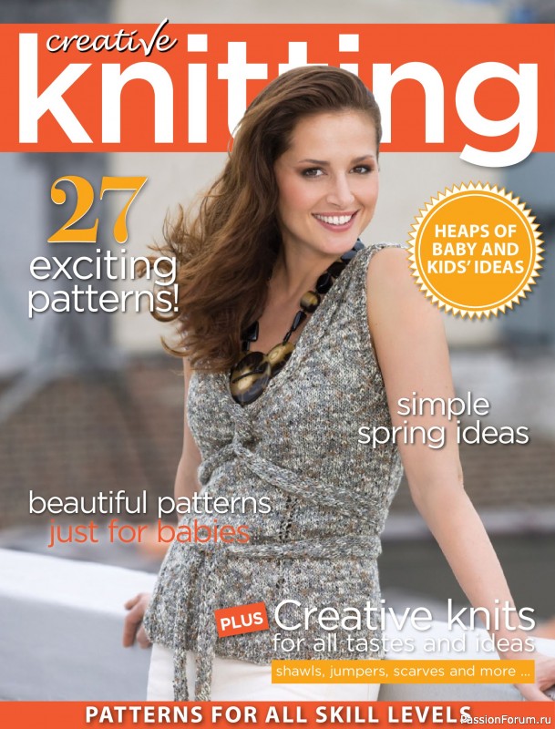 Вязаные модели спицами в журнале «Creative Knitting №89 2025»