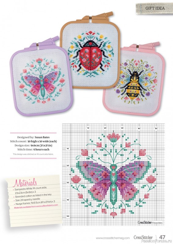 Коллекция вышивки в журнале «CrossStitcher №425 2025»
