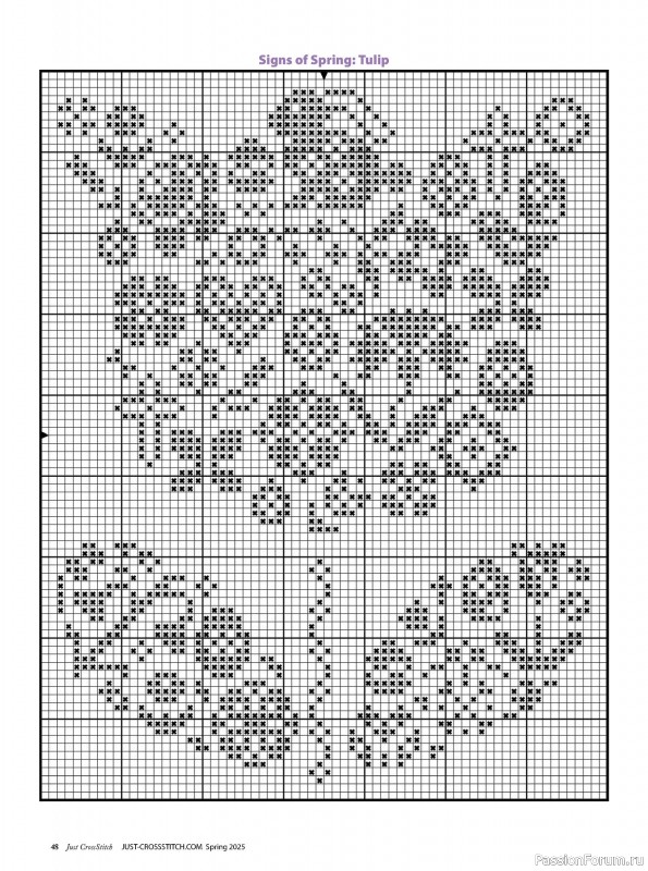 Коллекция вышивки в журнале «Just CrossStitch - Spring 2025»