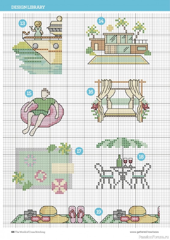Коллекция вышивки в журнале «The World of Cross Stitching №361 2025»