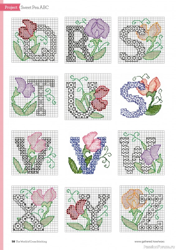 Коллекция вышивки в журнале «The World of Cross Stitching №361 2025»
