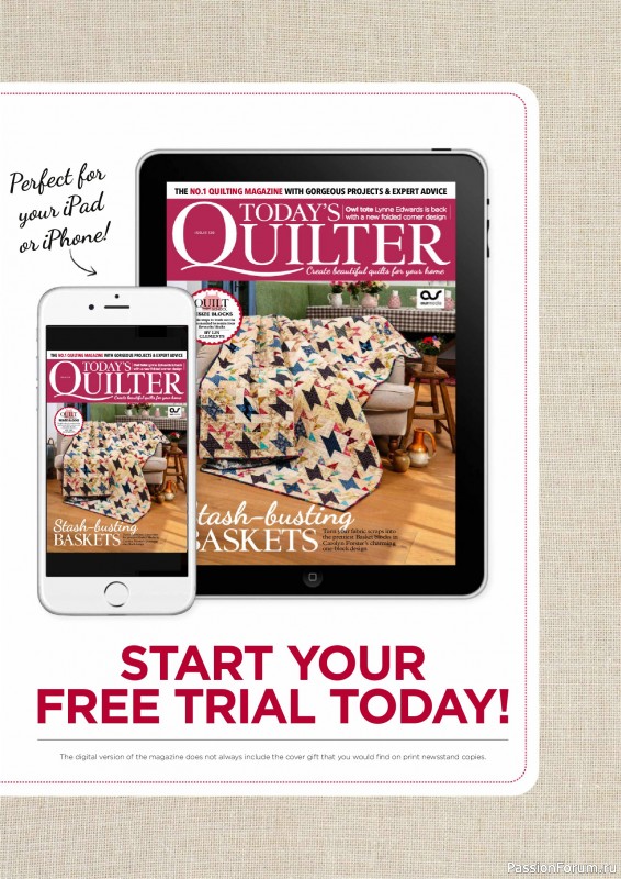 Коллекция проектов для рукодельниц в журнале «Todays Quilter №129 2025»