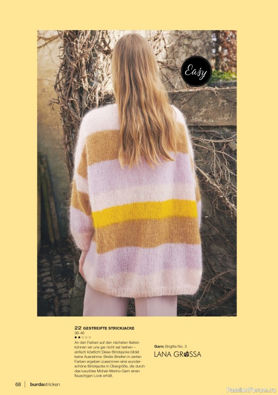 Вязаные модели в журнале «Burda Stricken №4 2021»