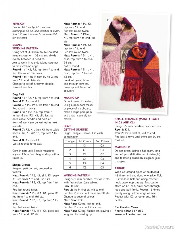 Вязаные модели спицами в журнале «Australian Knitting Vol. 17 №2 2025»