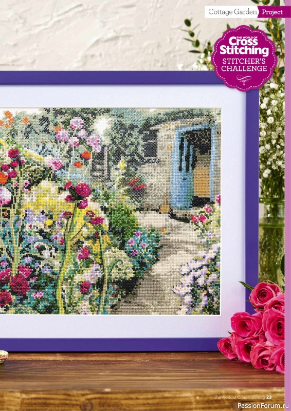 Коллекция вышивки в журнале «The World of Cross Stitching №361 2025»