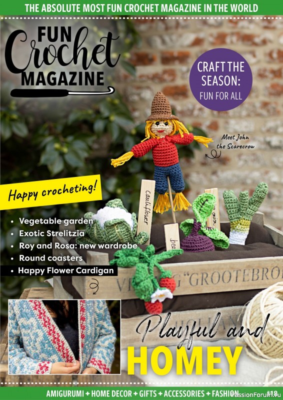 Вязаные проекты в журнале &laquo; Fun Crochet Magazine №18 2024&raquo;