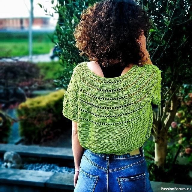 Вяжем крючком кофту. Схема